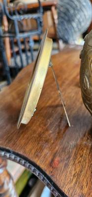 Vintage Brass Collection, 2 Pairs Candlesticks, 1 vase, 1 jewelry box, 1 frame