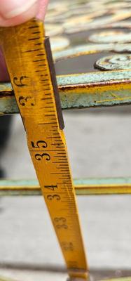 Side Table Metal Scrolls, Very Shabby Chic