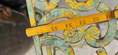 Side Table Metal Scrolls, Very Shabby Chic