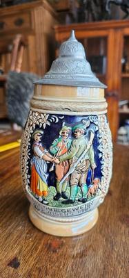 Vintage Beer Stein #3043 "Hunters Farewell"