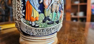 Vintage Beer Stein #3043 "Hunters Farewell"