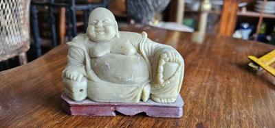 Small Chinese Carved Soapstone Buddha