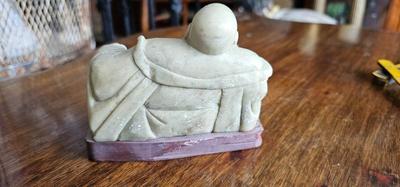 Small Chinese Carved Soapstone Buddha