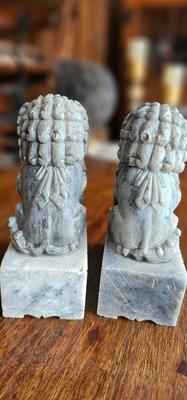 Vintage Foo Dog Statues Small Book ends