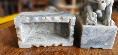 Vintage Foo Dog Statues Small Book ends