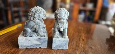 Vintage Foo Dog Statues Small Book ends