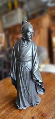Heavy Bronze Japanese Sculpture of Laozi Early 20th century Okimono