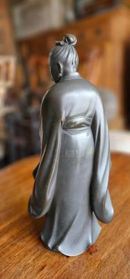 Heavy Bronze Japanese Sculpture of Laozi Early 20th century Okimono