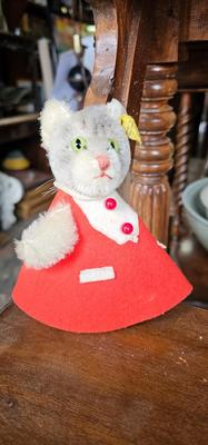Vintage Steiff "Nightcap" Cat Mohair