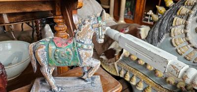 Small Carved Horse made in India