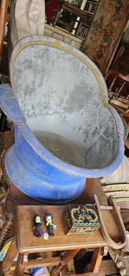 Antique "Cowboy" Hip Bath Original Painted Finish