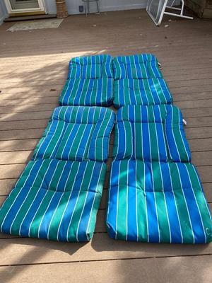 4-PATIO CHAIR CUSHIONS