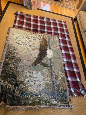 BLANKET AND EAGLE THROW