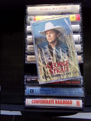 . Country music (lot of 10) cassette tapes, all in good condition