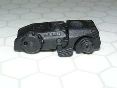 Magpul MBUS Back-Up Rear Sight, GEN 2 folding spring pop-up sight