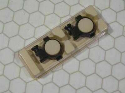 Burris scope rings. Pair for 22LR rifle. 3/8” dovetail high mount style.