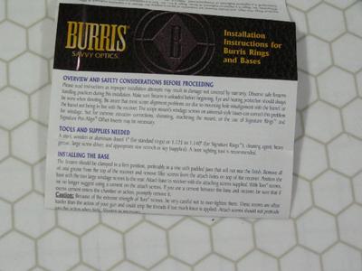Burris scope rings. Pair for 22LR rifle. 3/8” dovetail high mount style.