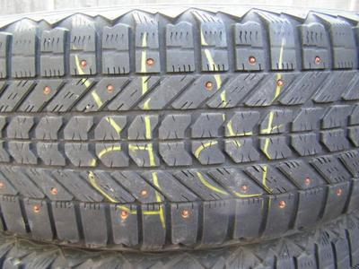 Set of four. WinterForce STUDDED snow tires. 225/60R18 size..