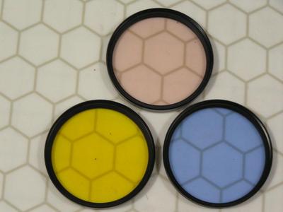 Lot of 3 Tiffen 62mm Photographers correction filters,