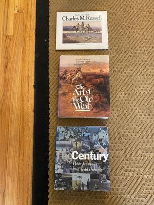 CHARLES M RUSSEL ART BOOK, THE ARTS OF THE OLD WEST, & THE CENTURY BOOK (20th CENTURY)