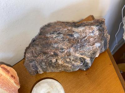 ROCKS-PETRIFIED WOOD, CORE SAMPLE, FUCHSITE QUARTZ, RAINBOW RHYOLITE, PYRITE (FOOLS GOLD)5