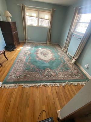 LARGE HEAVY HIGH END HAND WOVEN AREA RUG