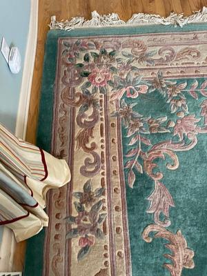 LARGE HEAVY HIGH END HAND WOVEN AREA RUG