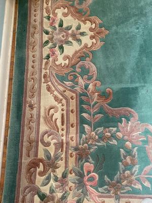 LARGE HEAVY HIGH END HAND WOVEN AREA RUG