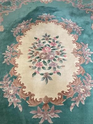 LARGE HEAVY HIGH END HAND WOVEN AREA RUG