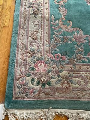 LARGE HEAVY HIGH END HAND WOVEN AREA RUG