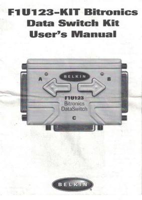 BELKIN Bitronics DataSwitch F1U123