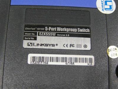 1 of 2) LINKSYS 5-Port Auto-Sensing Workgroup Switch 10/100 wired Ethernet