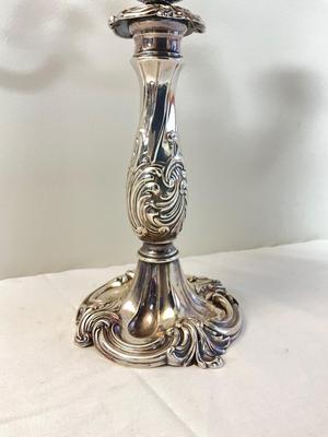 D1140 Pair of Reed & Barton French Renaissance Baroque Candelabras