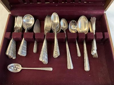D1142 Set of 72 pcs Sterling Silver Flatware "Candlelight" by Towle