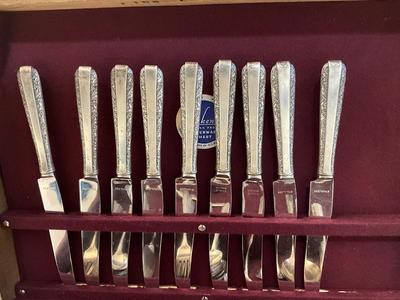 D1142 Set of 72 pcs Sterling Silver Flatware "Candlelight" by Towle