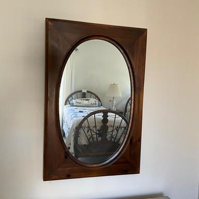 UBL1249 Wooden Cameo Style Wall Mirror