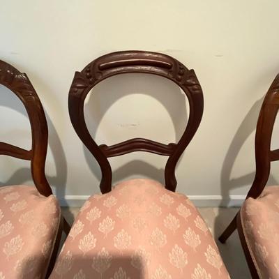 UBL1254 Set of 5 Antique Victorian Dining Chairs