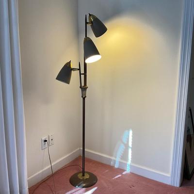 M1266 Mid Century Modern 3 Bulb Floor Lamp