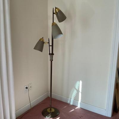 M1266 Mid Century Modern 3 Bulb Floor Lamp