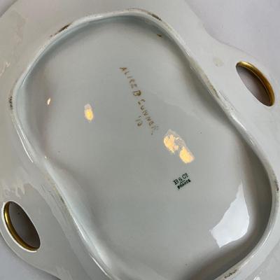 D1281 Antique Haviland Limoges Serving Plates and Vanity Dishes