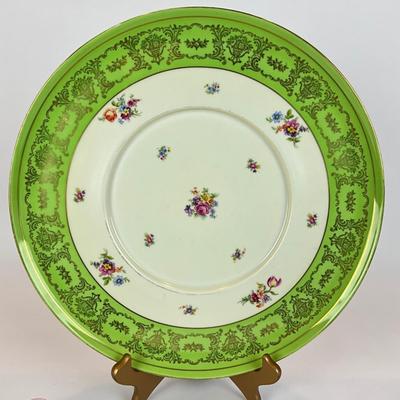 D1288 Bavaria China Floral Handpainted Bowls with Saucers and one large Platter
