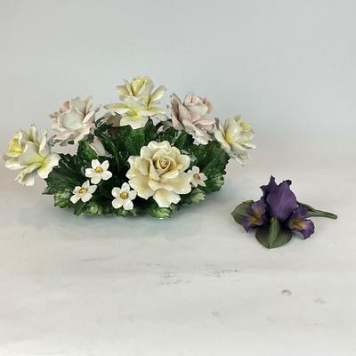 L1290 Large Capidomonte Porcelain Flowers