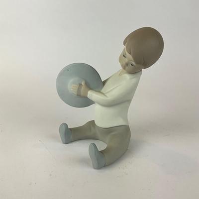 L1303 Lladro Boy with Cymbal Figurine