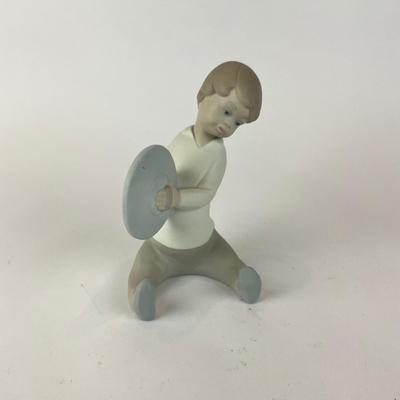 L1303 Lladro Boy with Cymbal Figurine