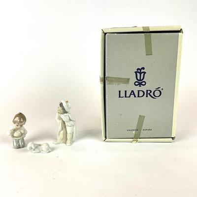 L1314 Lladro Mini Shepard, Lamb , Boy Ornament Set