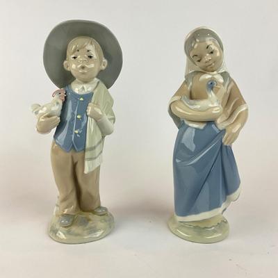 L1319 REX Valencia Hummelwerk & Porceval Porcelain Boy and Girl Figurines