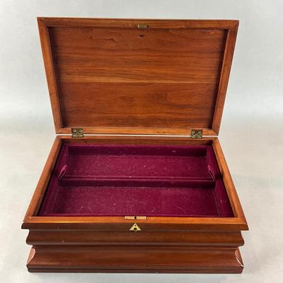 L1331 Vintage Cherry Bartley Collection Inlay Jewelry Box