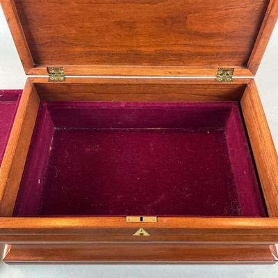 L1331 Vintage Cherry Bartley Collection Inlay Jewelry Box