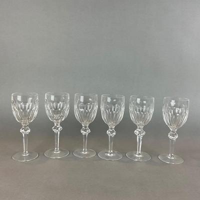 L1338 Set of Six WATERFORD Crystal Curraghmore Wine Goblets