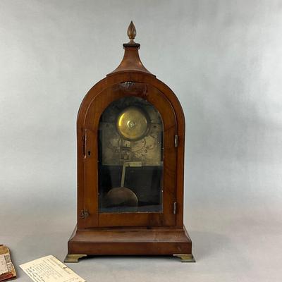 SR1342 Antique 18th Century English Mantel Clock